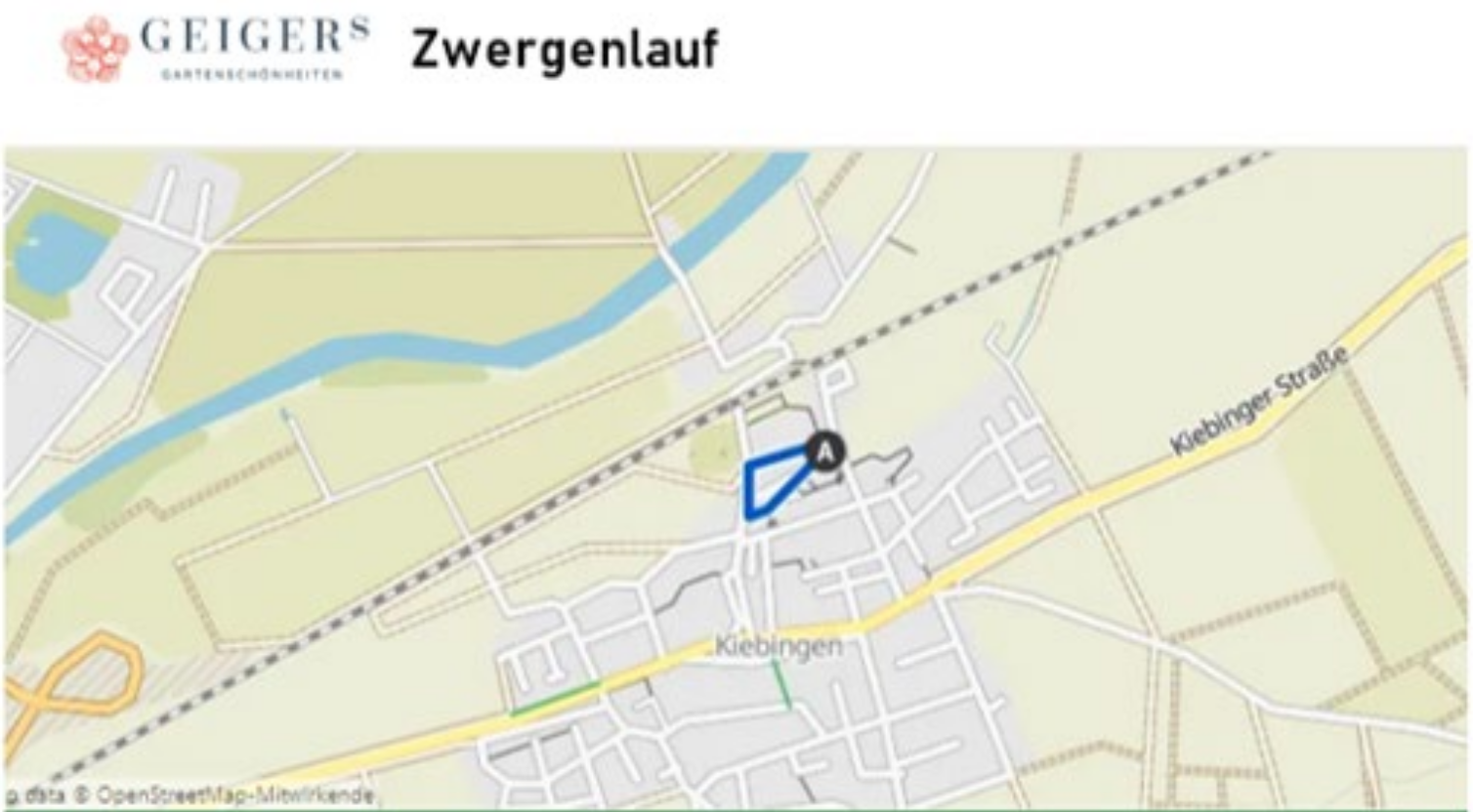 Streckenplan Zwergenlauf